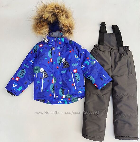 Зимовий дитячий комбінезон термо на хлопчика теплий новий роздільний