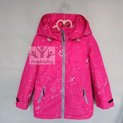 Легка куртка утеплена вітровка дитяча для дівчинки 116-140 демісезонна нова