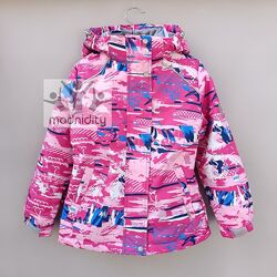 Термокуртка дитяча для дівчинки весна осінь демісезонна 116-140