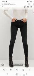 Черные джинсы. Бренд Манго. Mango. Размер 32. 