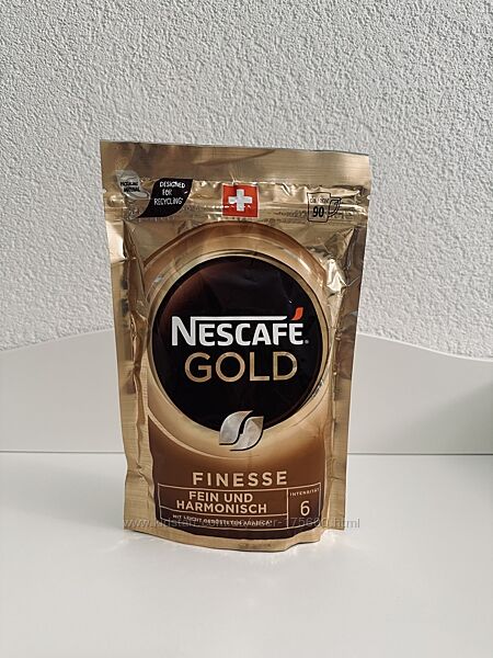 Швейцарский растворимый кофе Nescafe Gold Finesse 180g