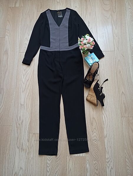 Класичний чорний брючний комбінезон, S-M 