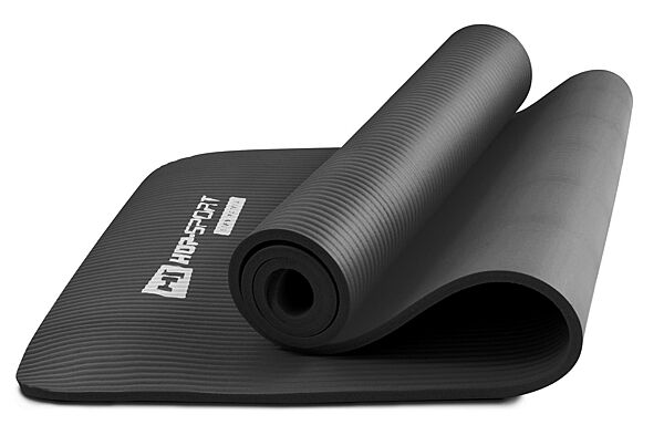 Мат для фітнесу та йоги Hop-Sport HS-N010GM 1 см чорний