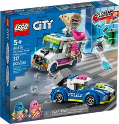 Lego City Погоня полиции за грузовиком с мороженым 60314