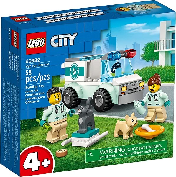 LEGO City Фургон ветеринарной скорой помощи 60382
