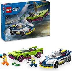 Lego City Преследование маслкарана полицейской машине 60415