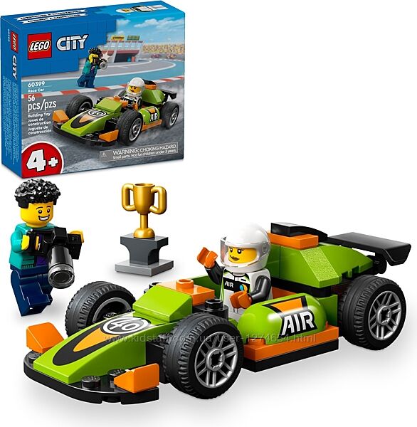 Lego City Зеленый гоночный автомобиль 60399
