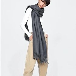 Шикарный длинный шарф от zara новая коллекция кашемир