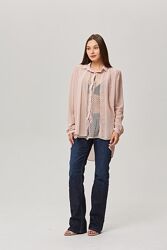Шикарная многоярусная блуза zara нежная роза самый модный принт лета хит се