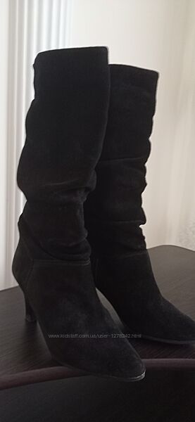 Замшеві осінні чобітки р. 36 устілка 23 см