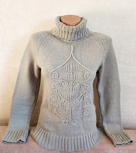 Шикарный вязаный теплый свитер, р. XS-S