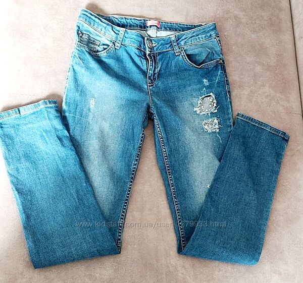 Стильные фирменные джинсы на девушку 12-14 лет
