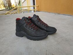 Мужские зимние ботинки ECCO кожаные черные