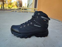 Ботинки мужские зимние с мехом Bona 856D-6 черные 