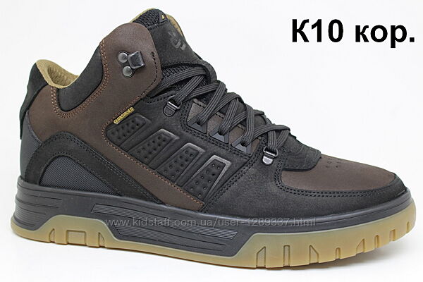 Ботинки мужские Clubshoes зимние кожаные коричневые с черным. Топ качество.