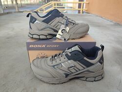 Кроссовки мужские кожаные Bona 951T хаки  