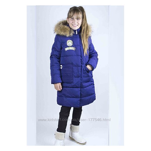 Пальто зимнее для девочки Anernuo 17173
