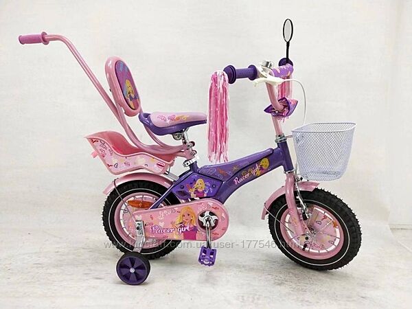Дитячий велосипед Racer-girl 12, 14, 16, 18, 20 фіолетовий