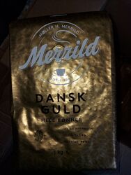 Кава Lavazza Merrild Dansk Guld смажена в зернах , 1кг. Італія 