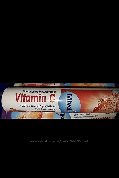 Mivolis Vitamin C Brusetabletten Шипучі вітаміни з вітаміном С