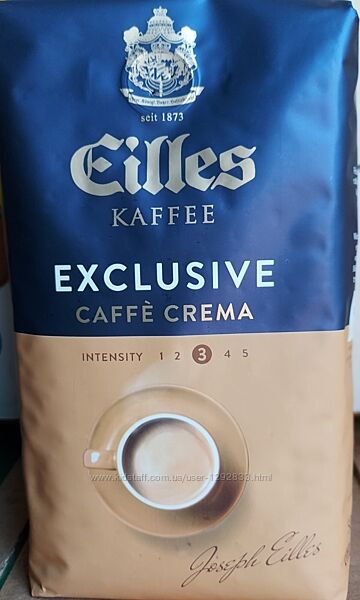 Кава в зернах J. J. Darboven EILLES Selection Exclusive Caffe Crema 500 г.