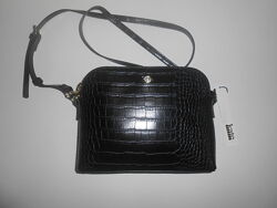 Классическая черная сумочка кросс боди от kate landry