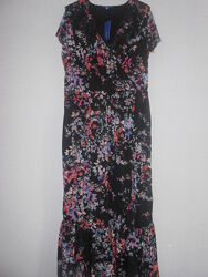 Летнее платье в пол с цветочным принтом apt. 9 размер xxl