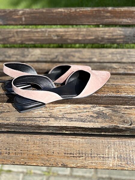 Босоножки женские RONE B-156 пудра лето замша натуральная