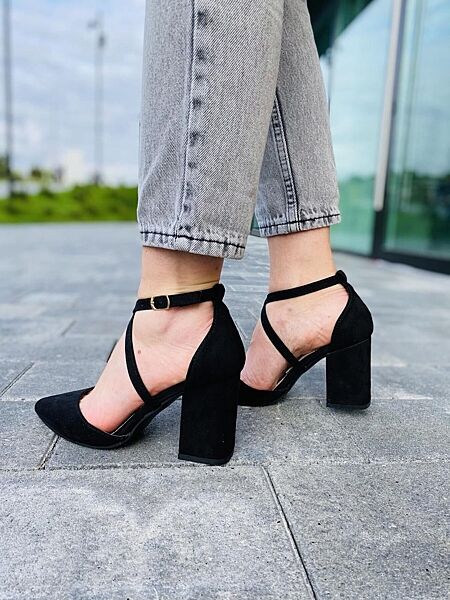 БосонІжки жіночі SEASTAR NC900 чорні літо, еко-замша 4114 36-40