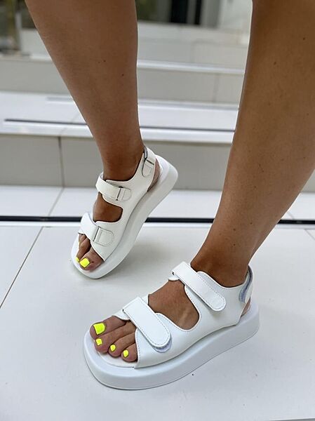 БосонІжки жіночі MONA LIZA 100 білі літо, шкіра натуральна 4691 36-40