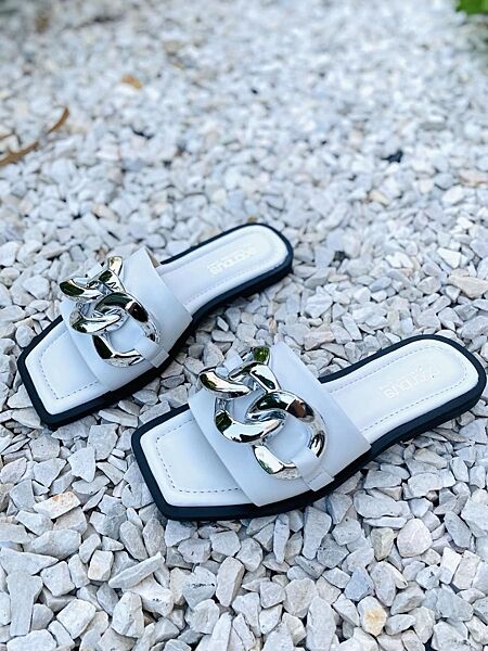 Шльопанці жіночі Sothby &acutes M-501 білі літо шкіра натуральна