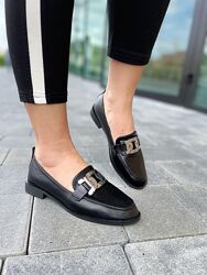 Туфлі жіночі VIKA A700-18 чорні весна-осінь еко-шкіра