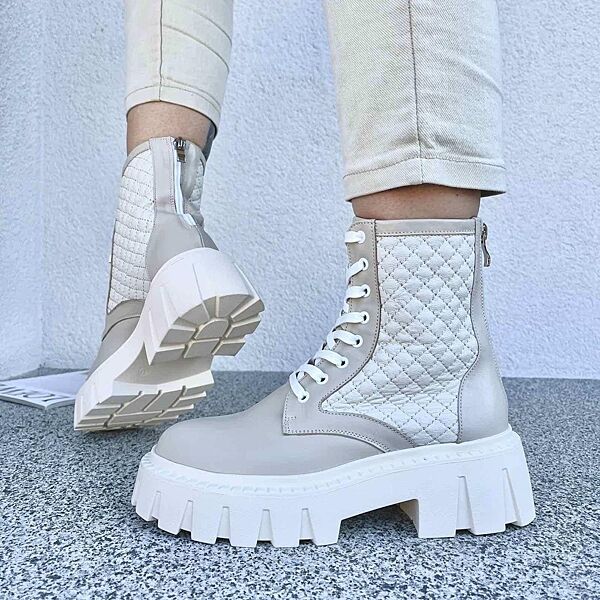 Черевики жіночі ARLEN БК-Дайвинг капучіно весна-осінь, шкіра натуральна