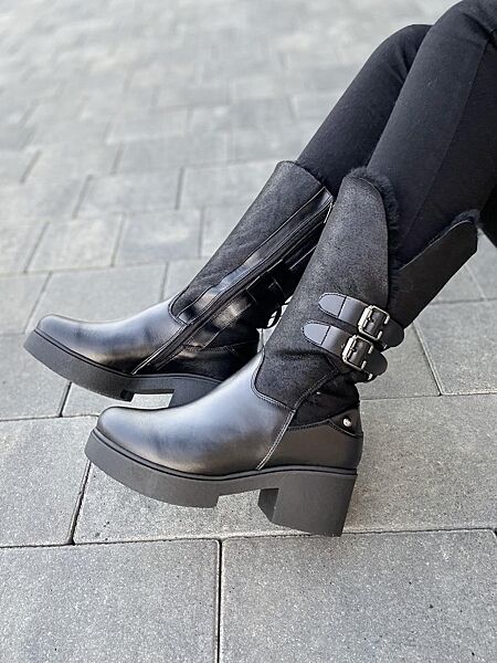 Сапоги женские M. KRAFT 3217 черный зима кожа натуральная