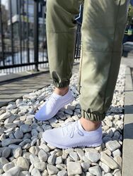 Кроссовки женские Oubaili 825 белые весна-лето сетка