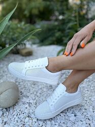 Кеды женские GREMMY 112 белая перф. весна-лето натуральная кожа