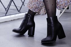 Ботинки женские SANTINI 953652-11 камни чёрные весна-осень кожа натуральная