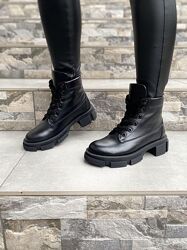 Ботинки женские ARLEN БК-16 /1883 чёрные зима кожа натуральная