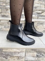 Ботинки женские M. KRAFT 2033/1 чёрные весна-осень кожа натуральная