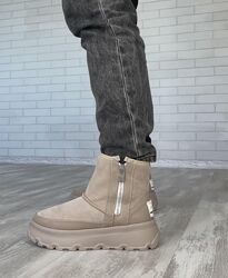 Угги женские DE MARKO У-3 бежевые зима замша натуральная