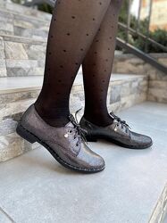 Туфлі жіночі ARLETT T12 бронзовий весна-осінь, шкіра-сатин натуральна 1984 