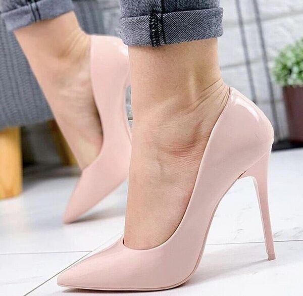 Туфлі жіночі Seaster LL-89P пудра весна-осінь еко-лак