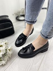 Туфлі жіночі LEADER STYLE 2697 чорні весна-осінь, шкіра натуральна 2641 36р