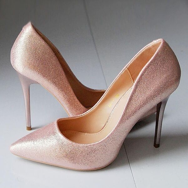 Туфлі жіночі COMER AH-3 шампань весна-осінь еко-шкіра з напиленням