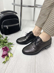 Туфлі жіночі VIKTTORIO 222 бронзовий весна-літо, шкіра натуральна 3132