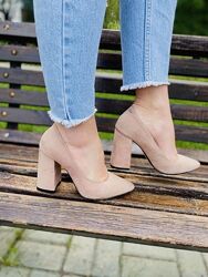 Туфлі жіночі SANTINI 953571-22 пудра весна-осінь замша натуральна