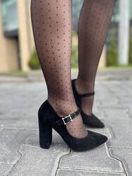 Туфлі жіночі SEE SEVEN 283/9535 чорні весна-осінь, замша натуральна 3533 35