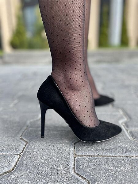 Туфлі жіночі SEE SEVEN 65 чорні весна-осінь, замша натуральна 3538 35р.38р.