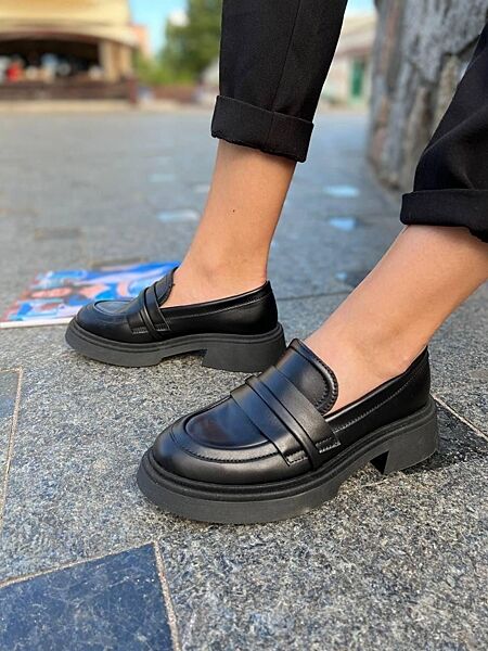 Туфлі жіночі SANTINI AS547-11 чорні весна-осінь, шкіра натуральна 5177