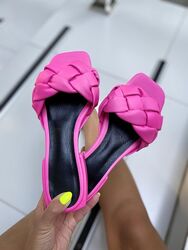 Шльопанці жіночі ARLEN Ш-Коса рожеві літо, шкіра натуральна 4680 36-40